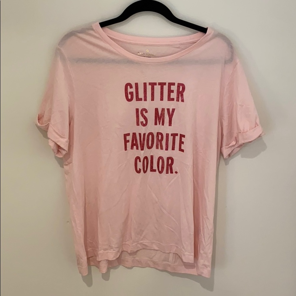 Kate Spade “Glitter is My Favorite Color” T-Shirt